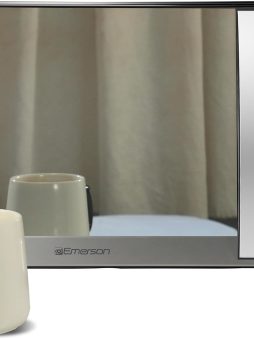 Emerson MWG1191SB Microwave with Built-in Grill Function, 1100W, LED Timer Display 11 Power Levels, 9 Preset Cooking Options, Removable Glass Turntable, Child Lock, 1.1 Cu. Ft, Stainless Steel
